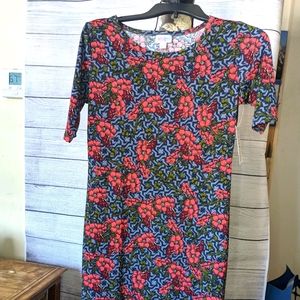 NWT XS LulaRoe Julia Flower Dress